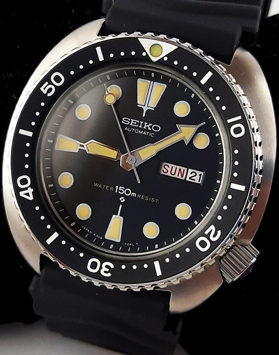 Seiko - Ingen mindstepris - Mænd - Seiko - Automatisk Turtle Diver - 6309-7040 - Mænd - 1970-1979