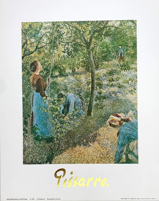 Camille Pissarro - The apple harvest, 1888 - Artprint - 30 x 24 cm