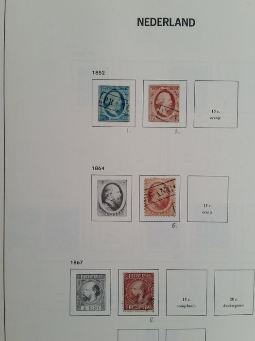 Holland 1852/2001 - Samling i 3 Davo-albums - magasiner indtil 2008.