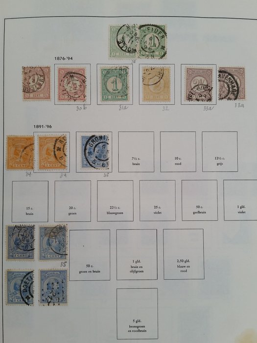 Holland 1852/2001 - Samling i 3 Davo-albums - magasiner indtil 2008.