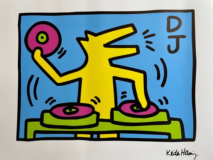 Keith Haring (after) - 'Untitled (DJ)' - 2000'erne