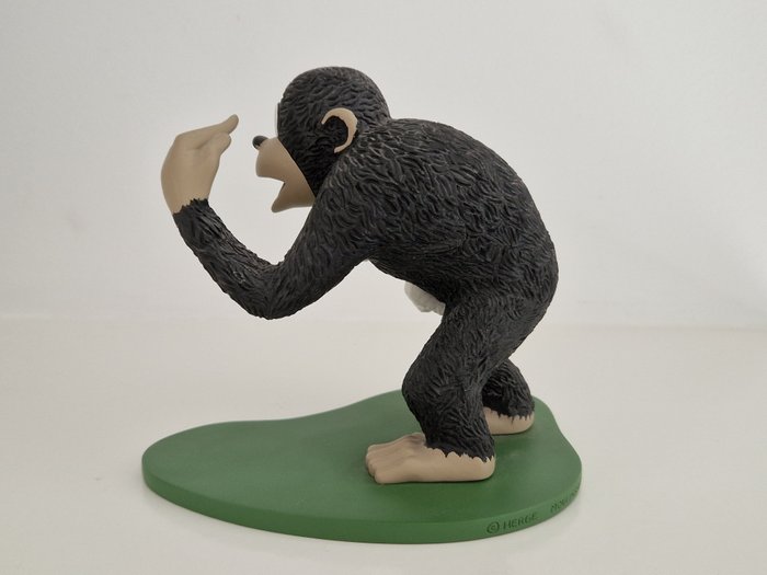 Moulinsart - Hergé - Statuette - Statuette Moulinsart 45929 - Le singe portant Milou - (2002) - - polyester