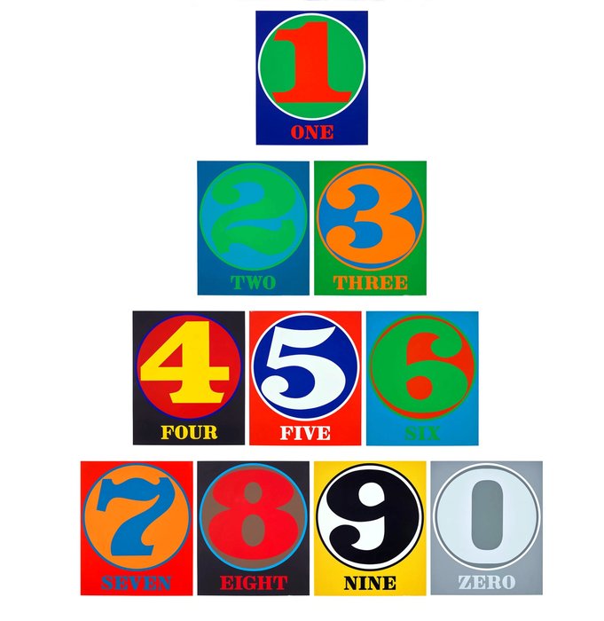 Robert Indiana (1928-2018) - Numbers (Complet larges sizes Portfolio)