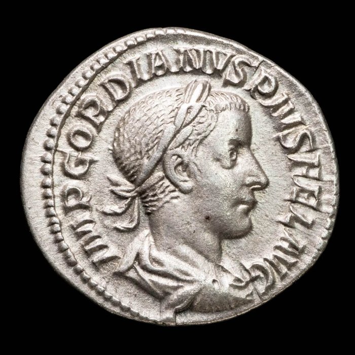 Romarriket. Gordian III (AD 238-244). Denarius Roma - Apolo  (Ingen mindstepris)