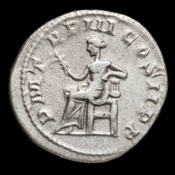 Romarriket. Gordian III (AD 238-244). Denarius Roma - Apolo  (Ingen mindstepris)