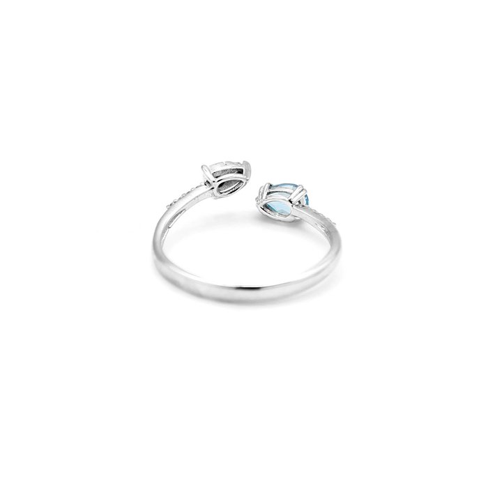 Ingen mindstepris - Ring - 18 kraat Hvidguld Diamant (Natur)