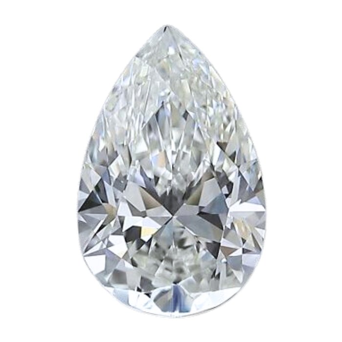 1 pcs Diamant  (Natur)  - 0.91 ct - Pære - G - IF - Gemological Institute of America (GIA)