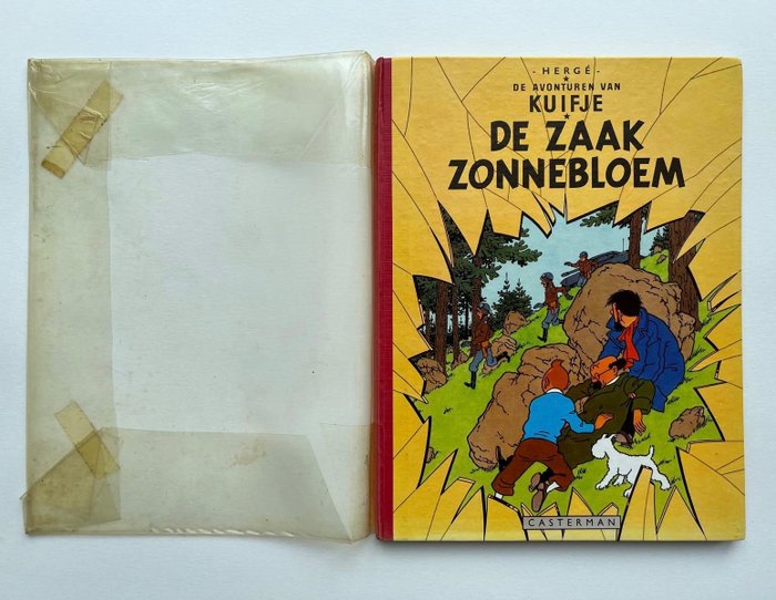 Kuifje 18 - De zaak Zonnebloem (A56) - 1 Album - Første udgave - 1956