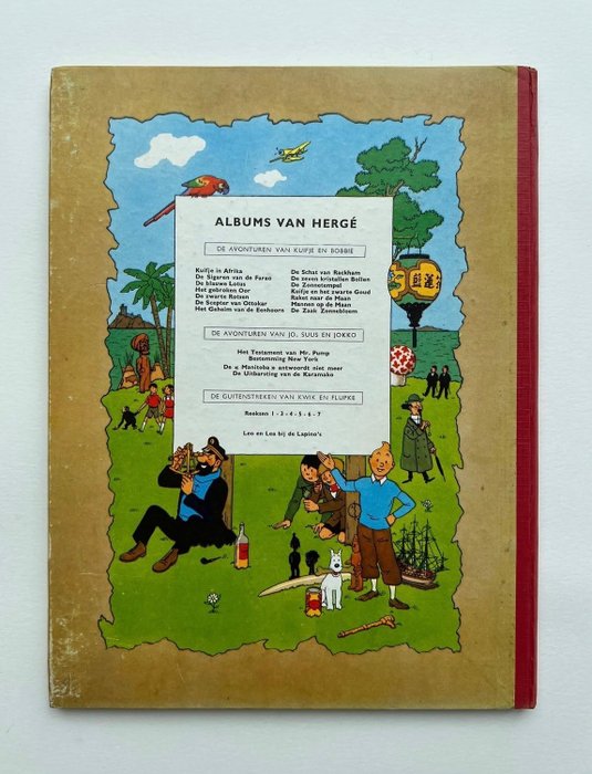 Kuifje 18 - De zaak Zonnebloem (A56) - 1 Album - Første udgave - 1956