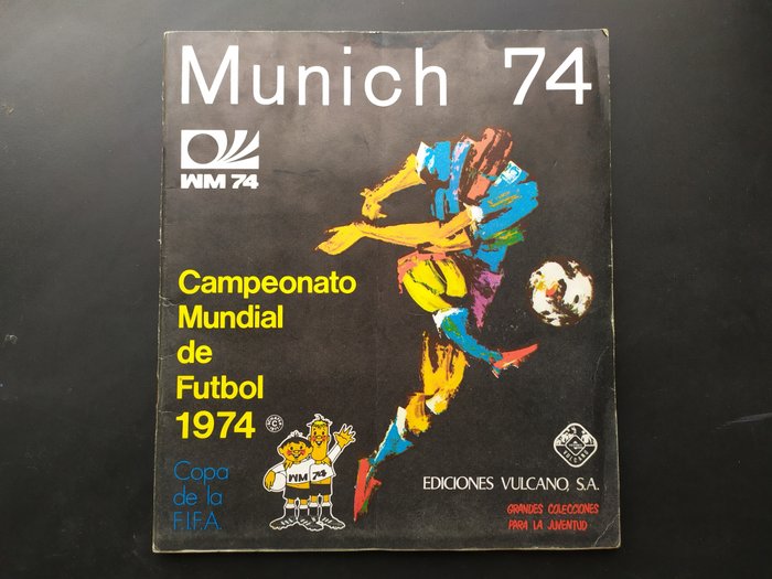 Ediciones Vulcano - Spain edition - Campeonato mundial 1974 Munich Soccer World Cup - München 74 world cup - 1 Complete Album