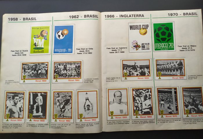 Ediciones Vulcano - Spain edition - Campeonato mundial 1974 Munich Soccer World Cup - München 74 world cup - 1 Complete Album