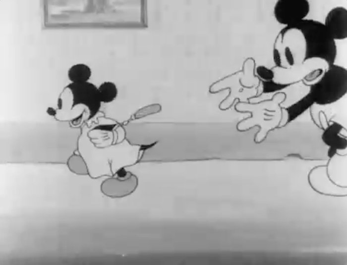 "Mickey's Nightmare" Walt Disney Studios of 1932 - Original animationstegning + CERTIFIKAT - Mickey Mouse