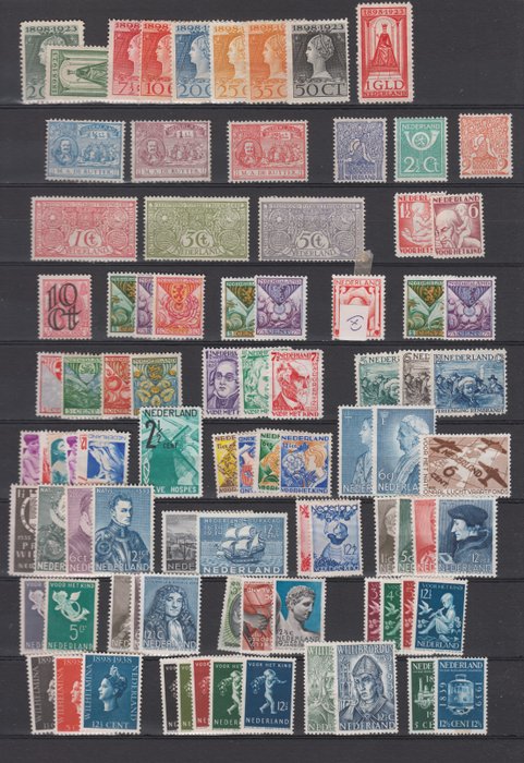 Holland 1906/1940 - ufuldstændig samling, mest serier - tussen NVPH 84/86 en 374/378