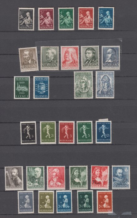 Holland 1906/1940 - ufuldstændig samling, mest serier - tussen NVPH 84/86 en 374/378