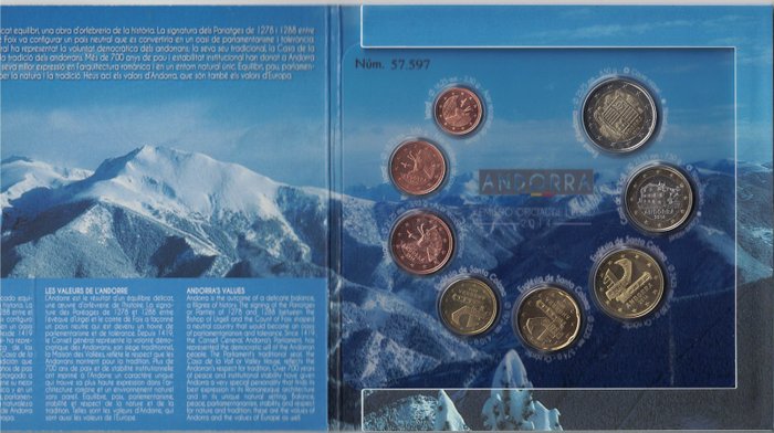 Andorra, Cypern. Year Set (FDC) 2008/2014 (2 sets)  (Ingen mindstepris)