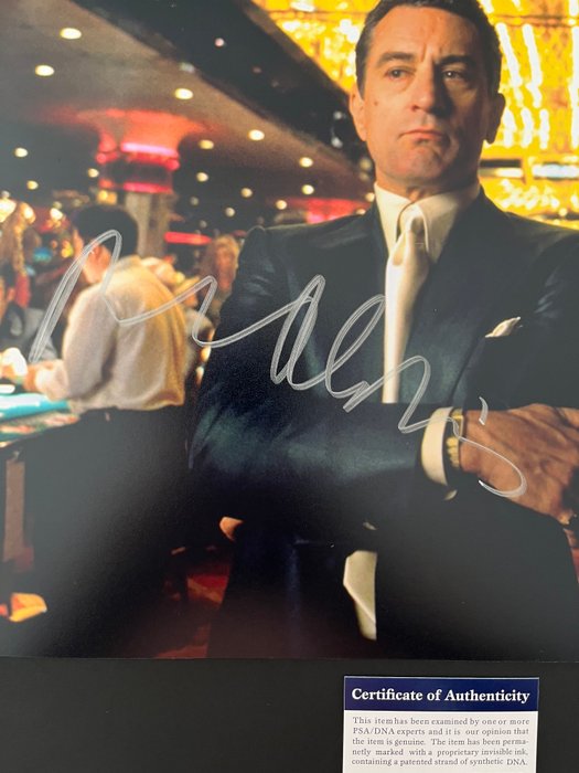 Casino - Robert De Niro - Signed in Person - with PSA/DNA Certificate - Autograph, photo - No Reserve!