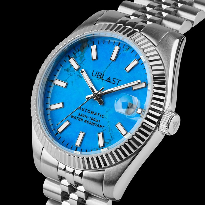 Ublast - Century Automatic - Turquoise Stone Dial- UBCEJA40TUR - Mænd - Ny