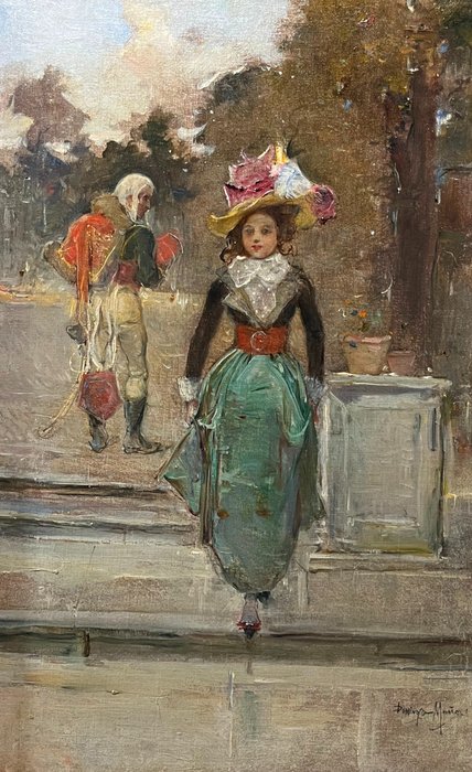 Domingo Muñoz Cuesta (1850-1935) - La Parisienne