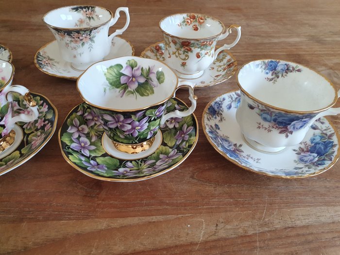 Royal Albert - Kop og underkop (7) - Diversen - Porcelæn - Store tekopper