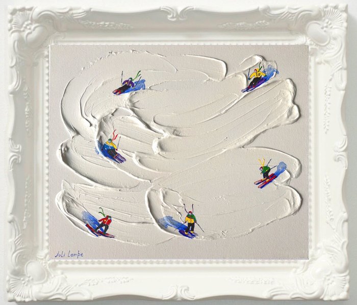 Juli Lampe (1980) - Ski Lovers in the snowy expanses.