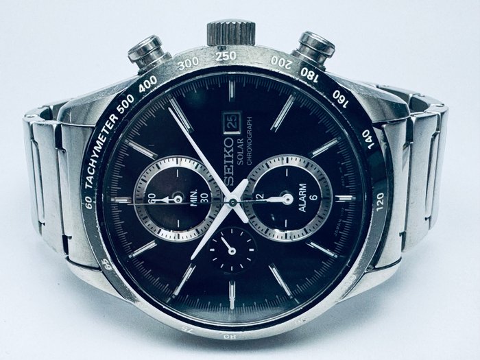 Seiko - Solar Chronograph - Ingen mindstepris - V172–0AP0 - Mænd - 2011-nu