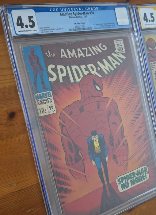 Amazing Spider-Man 50 - UK Price Variant - 1 Graded comic - CGC 4.5