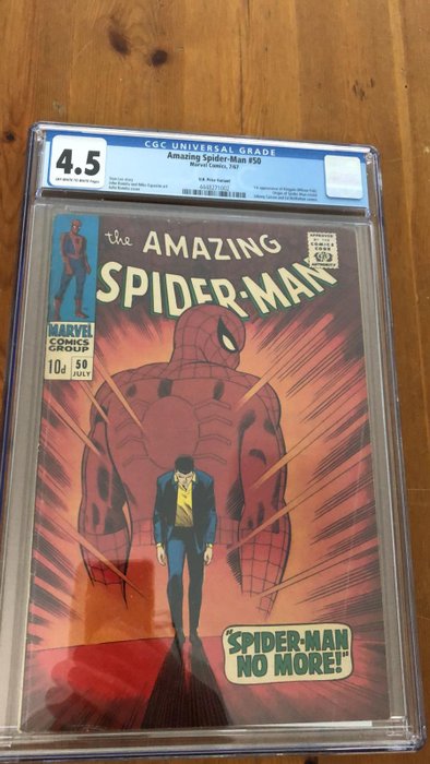 Amazing Spider-Man 50 - UK Price Variant - 1 Graded comic - CGC 4.5