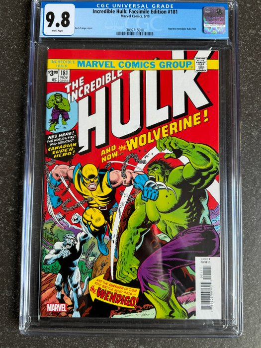 The Incredible Hulk #181 - Reprint - 1 Graded comic - 2019 - CGC 9.8