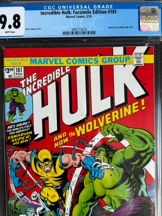 The Incredible Hulk #181 - Reprint - 1 Graded comic - 2019 - CGC 9.8