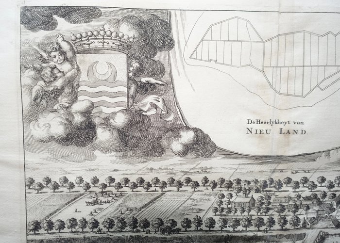 Holland - Middelburg, Nieuw- en St-Joosland; M. Smallegange - De Heerlykheyt van Nieuland - 1696