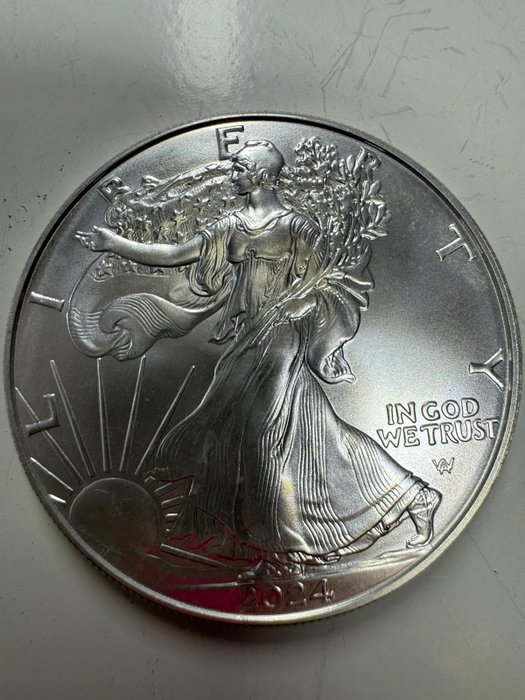 Förenta staterna. 1 Dollar 2024 Walking Liberty 1 oz, 999,9  (Ingen mindstepris)