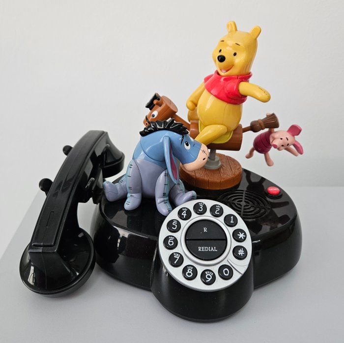 Superfone Holland Disney - Analog telefon - Peter Plys Grisling og Eeyore - Plast