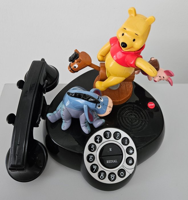 Superfone Holland Disney - Analog telefon - Peter Plys Grisling og Eeyore - Plast