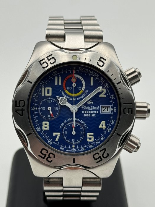 Philip Watch - teknodiver 1000mt. chronograph automatic - 8241961025 - Unisex - 1990-1999