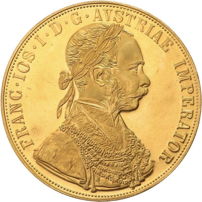 13,96 grams - Guld 980 - 4 Ducat Austria 1915 - 986‰