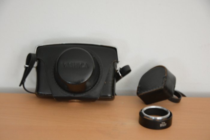 Yashica Minister D + hood + both cases | Analogt kamera