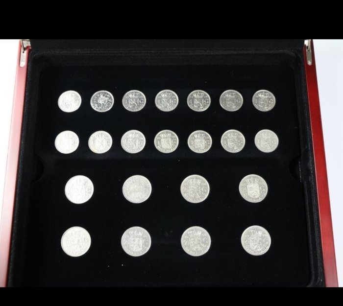 Holland. Set Nederland 4 Bandejas  ( 19 Coins incluided Silver )  (Ingen mindstepris)