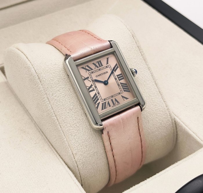 Cartier - Tank Solo "Pink Dial" - W5200000 (3170) - Kvinder - 2011-nu