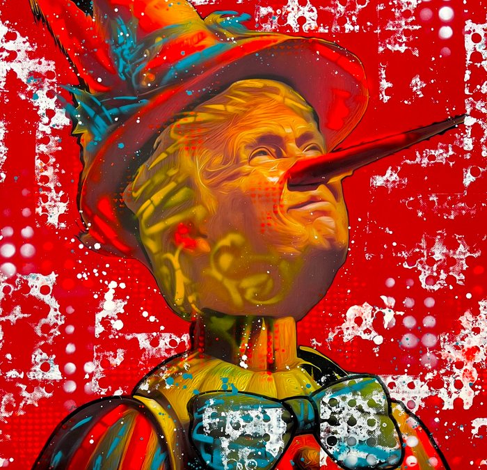 Moabit - Donald Trump VS Pinocchio - I will Never Lie Again, Red XL