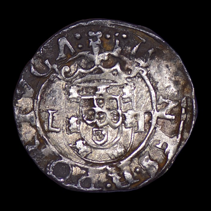 Portugal. D. João III (1521-1557). Vintém (20 Reais) - o-L / L-R - Escassa - Free shipping (worldwide)