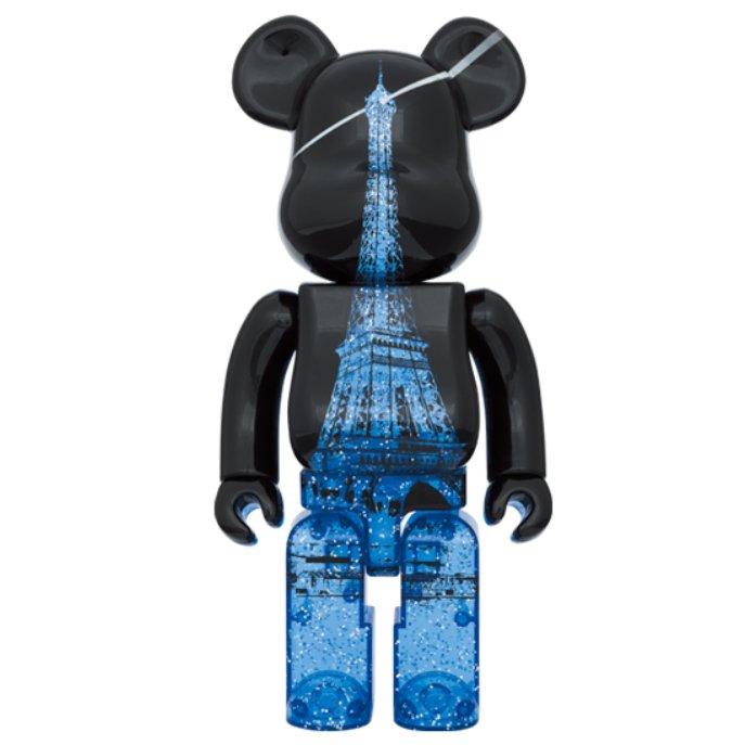 Medicom Toy Be@rbrick - 400%  100% Bearbrick - Eiffel Tower (Sparkling Edition)