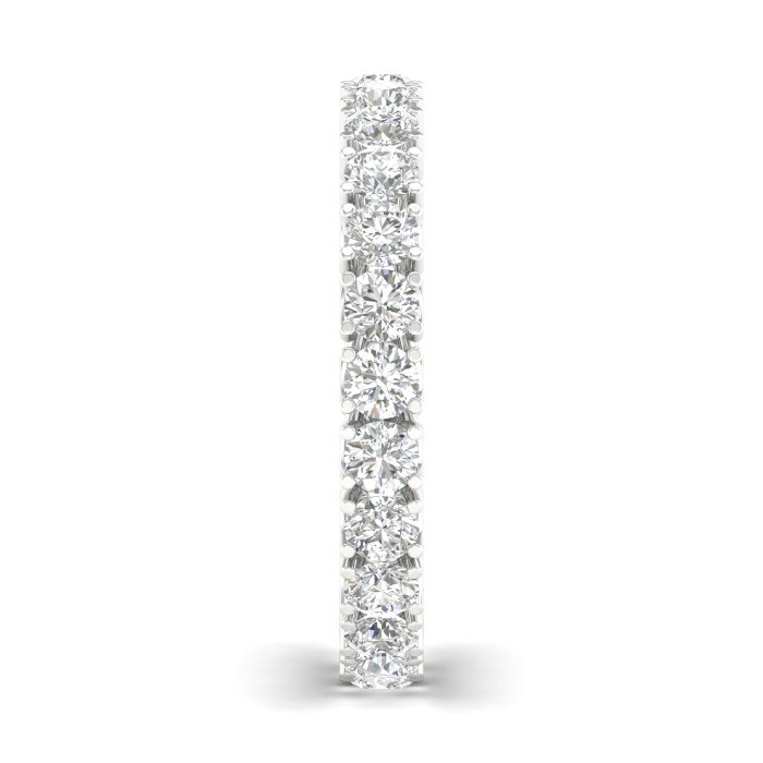 Ring - 14 karat Hvidguld -  150ct tw Diamant (Natur) - Diamant - Eternity Band