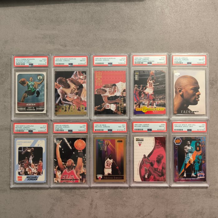 1989 to 2021 Fleer, Topps  others Michael Jordan  NBA Players - PSA - 10 Graded card