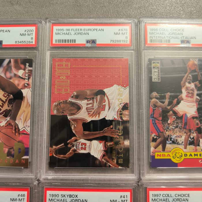 1989 to 2021 Fleer, Topps  others Michael Jordan  NBA Players - PSA - 10 Graded card