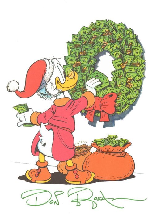 Don Rosa - Onkel Dagoberts Weihnachten- handsigniert von Don Rosa.