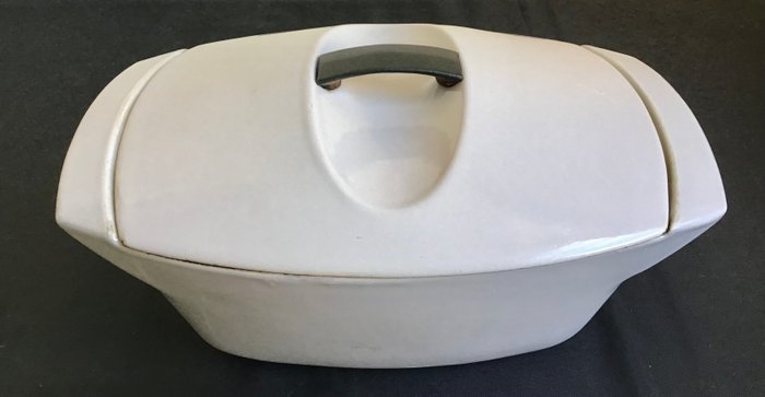 Le Creuset - Raymond Loewy design - Skål - Blå/grå emaljeret støbejern