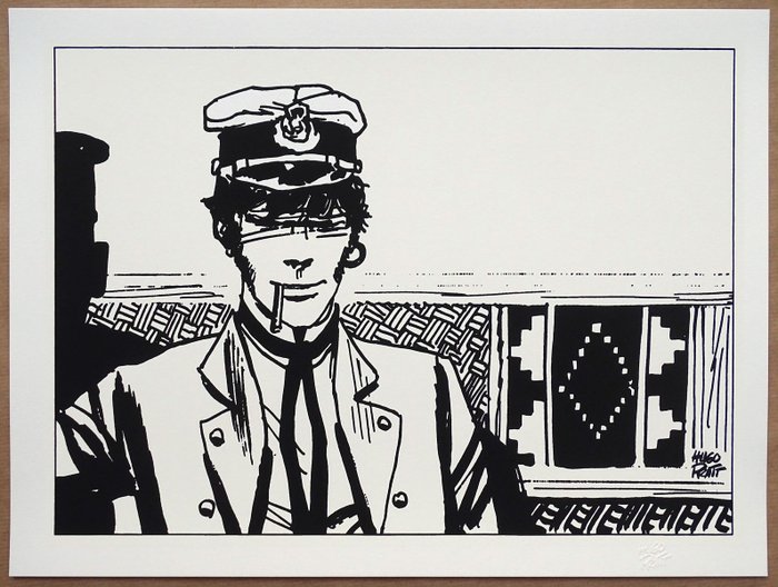 Pratt, Hugo - 1 Silkscreen - Corto Maltese - Sous le signe - 2020