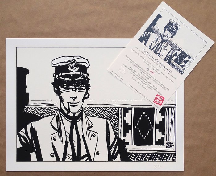 Pratt, Hugo - 1 Silkscreen - Corto Maltese - Sous le signe - 2020