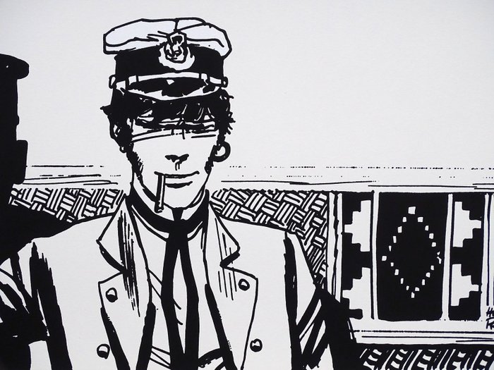 Pratt, Hugo - 1 Silkscreen - Corto Maltese - Sous le signe - 2020