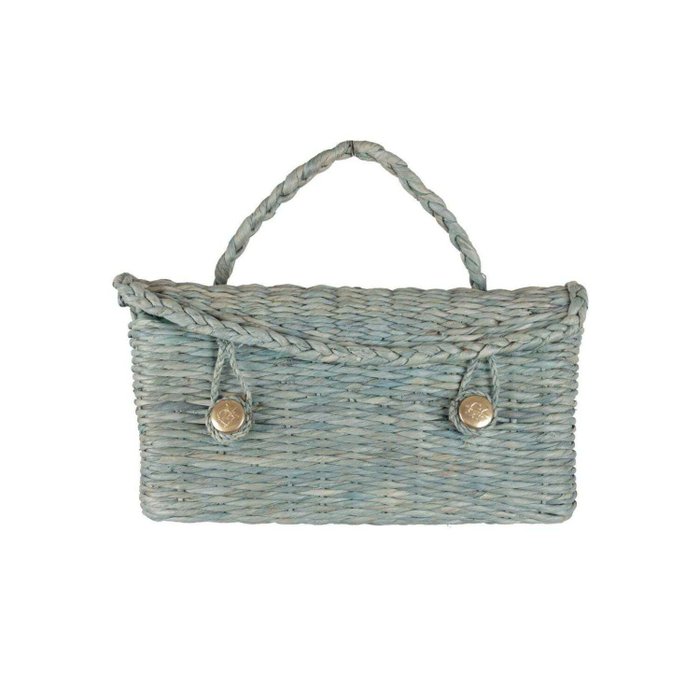 Roberta Di Camerino - Vintage Green Woven Raffia Straw Handbag Bag - Håndtaske